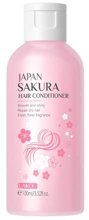 Après-shampoing hydratant [Fleur de cerisier] – Soin des cheveux, parfum durable, hydrate, nourrit, contrôle des frisottis, formules adoucissantes quotidiennes avec extrait de fleur de cerisier, 95,8
