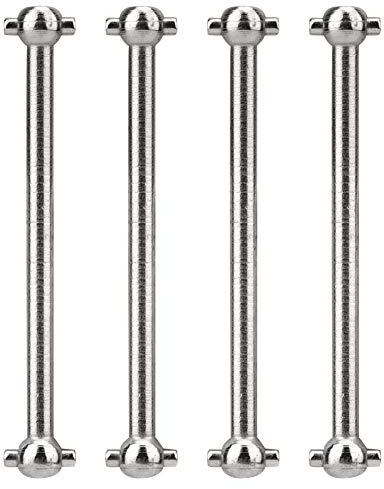 Axe de transmission en os de chien en métal de 4 pièces pour voiture 1/18 RC, pièces de rechange au design raisonnable pour améliorer les performances du véhicule et un temps
