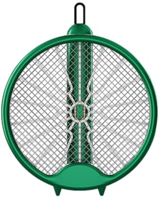 Matamoscas Eléctrico Recargable - Raqueta Matamoscas Eléctrica, Repelente De Insectos Recargable por USB, Matamoscas Seguro, Matamoscas Seguro | Repelente De De Mano con Luz LED Que Atrae, T