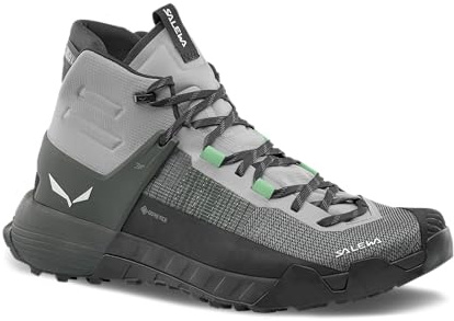 Salewa Men's Wildfire NXT Mid GTX Boots - Gore-Tex Waterproof Hiking & Trekking Boot - Alloy/Dark Olive - 10.5