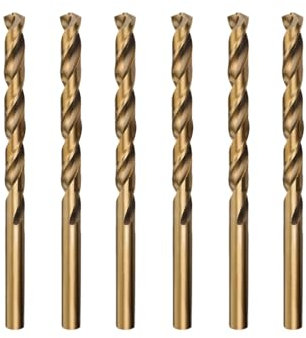 Misuyue 6pcs M35 Foret Cobalt Metal Hélicoïdaux, 3mm HSS Forets Meche Metal Professional pour Inox Alliage Alliage de Haute Température Titane Cuivre Fer