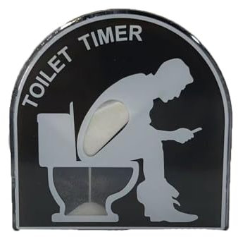 Toiletten-Sanduhr-Timer, ca. 5 Minuten, geeignet für Männer, Ehemänner, Väter, Söhne, Geburtstage, Feiertage, interessante Geschenke, kreative, lustige, coole Gadgets