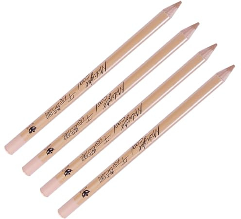 VICASKY Crayon Correcteur de Maquillage 4pcs pour Taches de Rousseur et Zones Sombres, Portable en Bois, pour Voyage et Maquillage Professionnel