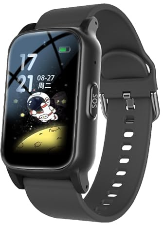 Weyot Braccialetto di emergenza per anziani, orologio di emergenza per anziani con chiamata di emergenza SOS, rilevamento cadute, chiamata video HD e ricarica magnetica, IP67, impermeabile, 25,8 x 2