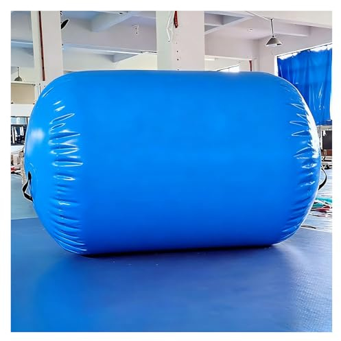 AMUFJJ Turn Rolle Air Roller Back Handspring Trainer Für Turnen Im Fass, 1 M Lange Tragbare Backflip-Trainer-Zylinder-Tools, Turnausrüstung Für Kinder/Anfänger(Blue,Dia 100cm (39.4in))