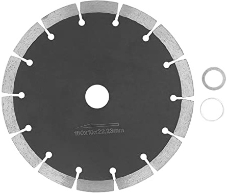 Corte de disco 180 mm | Dientes corrugados delgados para corte rápido y preciso | 65 Placa de acero de aleación de manganeso para granito/mármol/cerámica | Ranura de expansión
