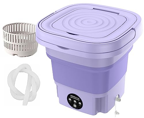 Portable Washer Dryer Combo - Mini Folding Machine for Apartments, Dorms, RVs, and Travel Laundry