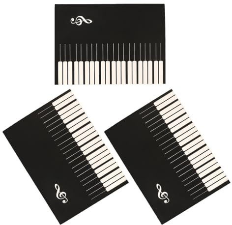 Abaodam Lot de 3 Carnets de Musique Portées pour Piano et Guitare, Format Petit Portable, Cahier de Notation Musicale Réutilisable pour Débutants et Élèves, Composition et L’apprentissage