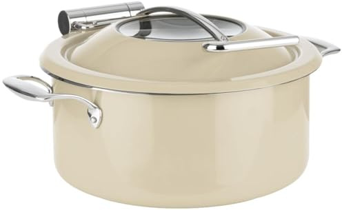 APS 12344 Chafing Dish ORBIT - acero inoxidable 18/8, Ø 30,5 cm, apto para inducción, color arena