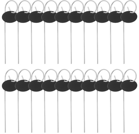 Beavorty Set da 20 Picchetti Etichette in Acrilico Impermeabili per Piante da Giardino, Cartelli Resistenti alle Intemperie per Esterni, Marcatori Scrivibili per Vasi e Orto
