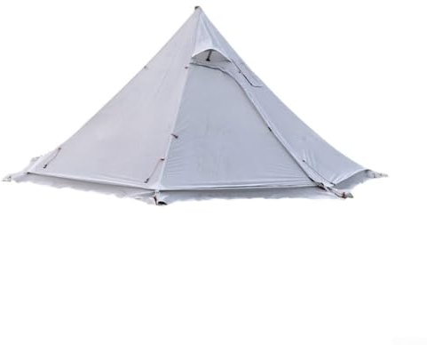 Tienda de campaña piramidal para acampar con gato de estufa, tienda caliente de invierno para estufa de leña, tienda de campaña resistente al viento para adultos, refugio ligero de aluminio para