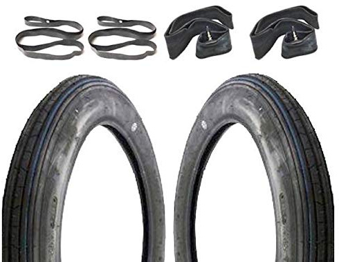 Streetparts24 2X Reifen 2.75-17 K204 inkl. Schlauch & Felgenband – Satz passend für Zündapp C CS GTS, Hercules Prima, Kreidler Florett (2 3/4 x 17 Zoll)
