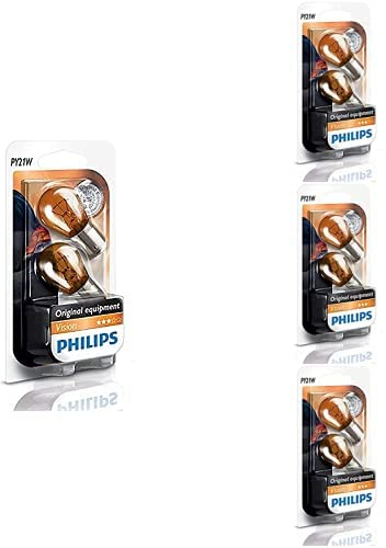 Phillips Vision PY 21W 12V standard-Signal- und -Innenbeleuchtung, 4er Packung