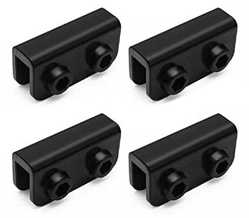 BODYA 4 x 2-Wege-Pop-Up-Pavillon-Ersatzverbinder, Ersatzteile, rechteckige Halterungs-Set, schwarz