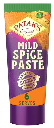 Patak's Mild Spice Paste 135g | Authentic Indian Curry Simmer/Cooking Spice Paste | Serves 8