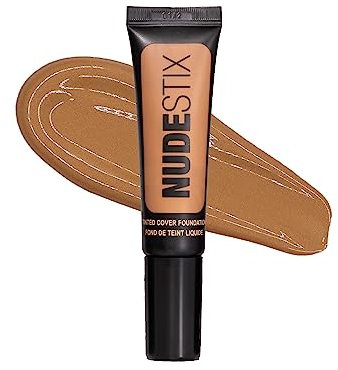 NUDESTIX - Fondotinta liquido con colore Nudestix Tinted Cover, copertura modulabile per un tono della pelle uniforme, lucentezza naturale impeccabile