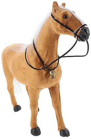 Abaodam Pferdefigur Für Dekoration Realistische Pferdestatue Als Foto Prop Kleines Pferdemodell Für Party-Dekoration Und Wohnraumgestaltung