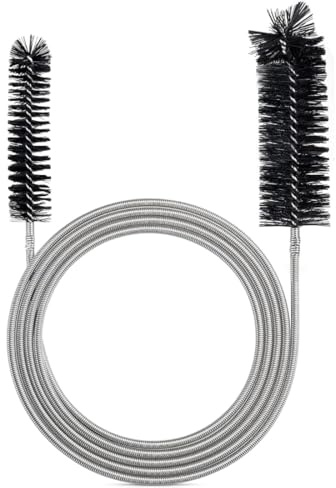 ZCSOWE 1x Brosse de Nettoyage Flexible de Tube d'alimentation Mince Trou de vidange Outil de Nettoyage Tuyau Tuyau Brosse de Nettoyage Couleur Noire