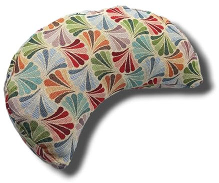 savasanas - Zafu Media Luna Abanicos, zafu Yoga, zafu meditación, cojín meditación, cojín Yoga, Media Luna, Cojines para meditar, Relleno de cáscara de sarraceno, Funda de algodón Lavable