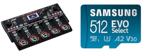 Boss RC-505 MK2 Loop Station & Samsung EVO Select microSD-Karte + SD-Adapter, 512 GB, Speicherkarte für Smartphone und Tablet, UHS-I U3, Full HD, 130 MB/s Lesen, MB-ME512KA/EU