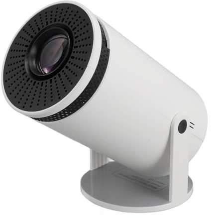 Mini Proyector, Proyector Inteligente HD 1080P con WiFi y Bluetooth, Proyector Portátil con Corrección Horizontal Automática, Proyector de Películas para Exteriores con Soporte