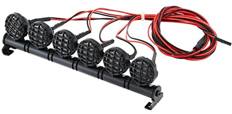 Ldabrye Modell Auto Dach LED Scheinwerfer Fernbedienung Auto Spielzeug Ersatz LED Mit Draht Metall Schnalle Für 1/10