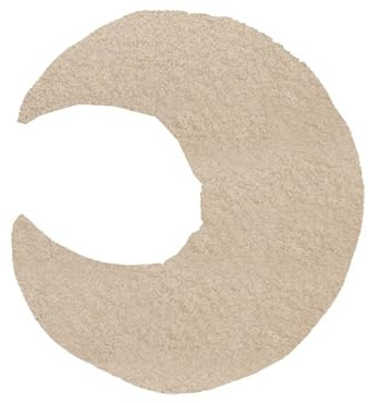 Kuschelkissen Kinder Mondkissen, Weiches Dekoratives Kinderkissen für das Zimmer, Mondform Zierkissen Sofakissen, Plüsch Kissen Dekokissen für Kinderzimmer Schlafzimmer Deko (Beige)