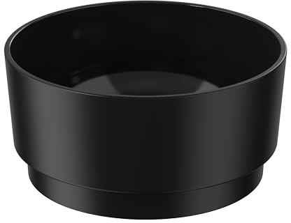 DRAIAX ElegantFeed M Bowl Hundenapf aus Keramik – Napf außen Matt innen glänzend Fressnapf für Hunde – Futternapf in schwarz