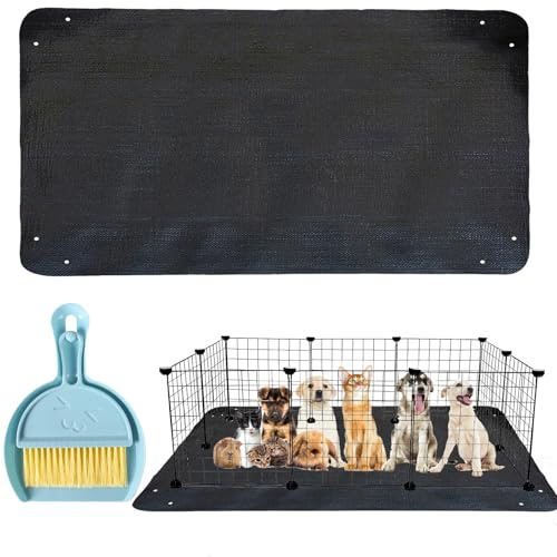 Sadodo 150 x 100 cm vattentät husdjur lekgaller-matta PIPI kuddar borste för marsvin bur tillbehör, kaninmatta, hamster pee pads för återanvändbara, burmatta för hundar