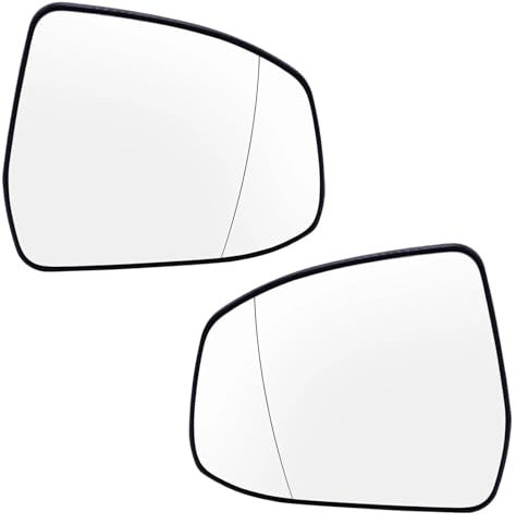 SQIFBA Außenspiegel Links Rechts Außenspiegel Glas Beheizte Platte Konvex Rückspiegel Weitwinkel Für Ford Für Focus Für MK2 Für MK3 2008-2018 Spiegelglas beheizbar(Left Right)