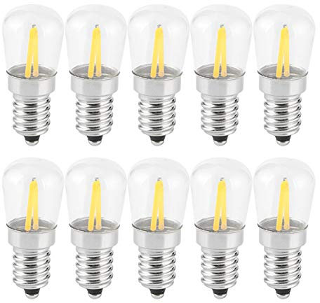 1,5 W LED-Glühbirne, Weiches Licht, E14, Glasbirne für die Beleuchtung von Zuhause, Auto, Schrank, Hotel, Einfache Installation, Geringer Stromverbrauch, Lange Lebensdauer