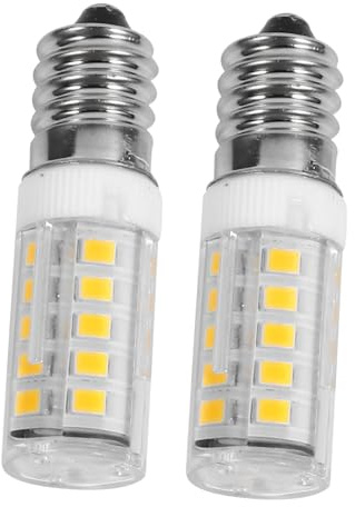 SHINEOFI Bombilla LED E14 4w 220v 2 Piezas Cerámica Blanco | 280 Lm, bajo Consumo, para Ventilador de Cocina y Trabajo en Cocina