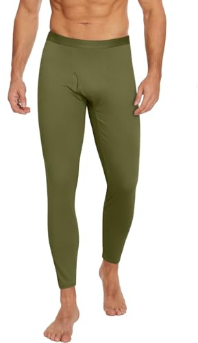 Ekouaer Pantalón Interior Térmico para Hombre Calzoncillos Térmicos para Hombre Mallas Termicas Largos