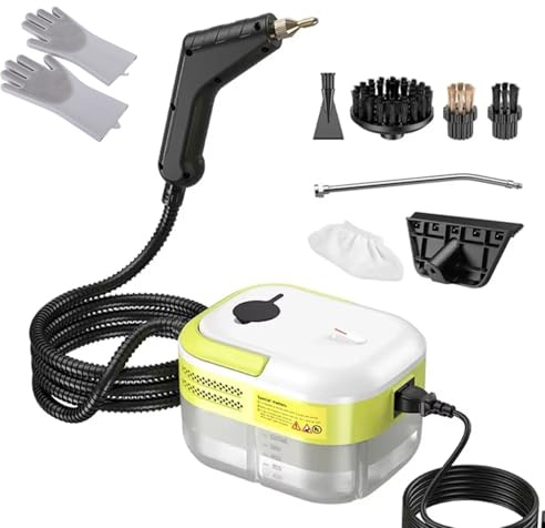 Steam Cleaner Handheld, Steam Cleaners with 1200ML Water Tank, Portable Steam Cleaning,Hand Held Steam Cleaner with 9 Accessory Kit for Home Kitchen Sofa Floor Car Bathroom