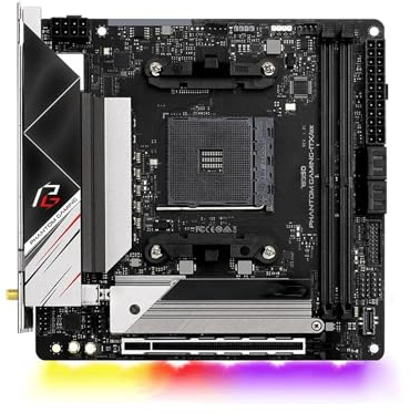 Processore Scheda madre Fit For ASRock B550 Phantom Gaming-ITX/ax supporta CPU 3600X 5600G 5700X 5800X3D 5900X 4xDDR4 64GB M.2 AM4 PCIe 4.0 Mini-ITX