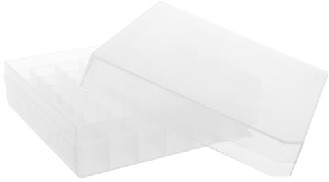 Mikinona Custodia per Fiale in Plastica Trasparente da Pozzetti Scatola per Microprovette Organizzatore per Oli Essenziali e Farmaci per Laboratorio e Frigorifero