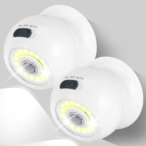 Motion Sensor Night Lights Indoor & Outdoor - 2 Pack Bright Ball Light