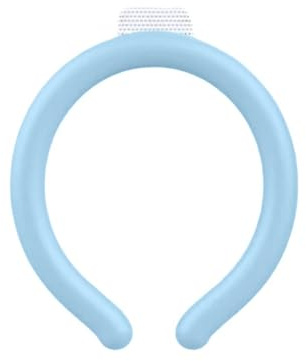 Neck Cooling Tube Reusable Wearable Ice Rings for Hot Weather Outdoor Sports Summer Must Have Comfortable Fast Cooling Neck Cooler for Hiking Walking Riding Traveling PVC Material (Blue)