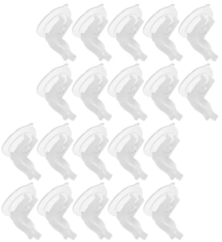 Baluue 20 Pezzi Portacandele con Ventosa in Pvc per Candele LED Elettroniche senza Fiamma, Supporti a Morsetto per Decorazioni Natalizie e Feste su Superfici Lisce e Finestre