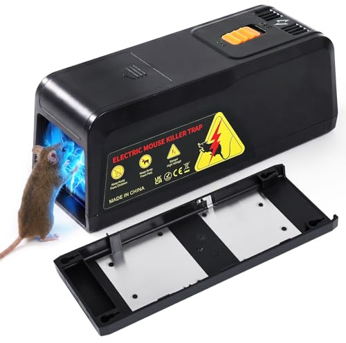 ilikable Piège à Souris Électrique, Piège Électrique à Rats Haute Tension | Réutilisable Anti Rongeur Professionnel Efficace, Pile et USB Alimentation pour Maison Cuisine Entrepôt Garage