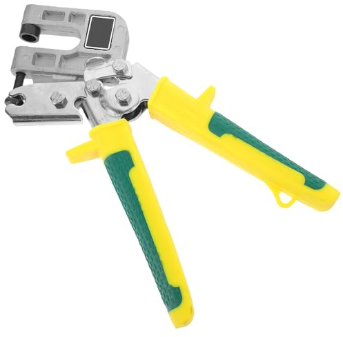 BUTIFULSIC Pinza de Quilla de Acero Mano, Crimpadora Manual para Perforar y Unir Perfiles de Pladur, Mango Ergonómico Antideslizante, Herramienta Profesional para Instalación de Techos