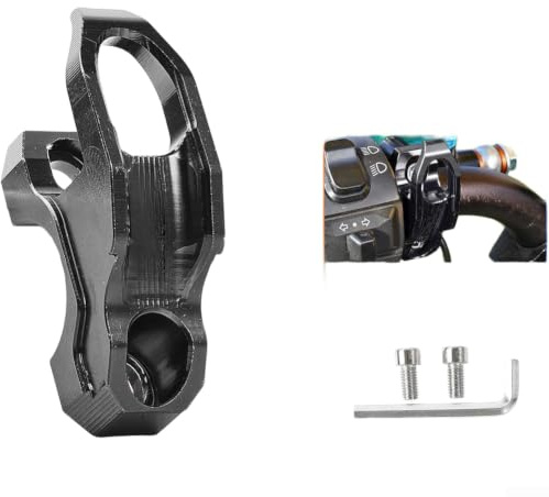 Sparkcykel, väskhållare för Honda PCX160 slitstark lasthängare konsol aluminiumlegering förvaringskrok (svart)
