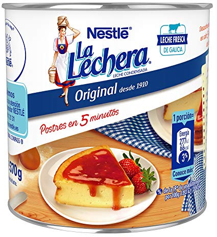Nestlé La Lechera - Leche Condensada Entera - Pack de 12 x 370 g