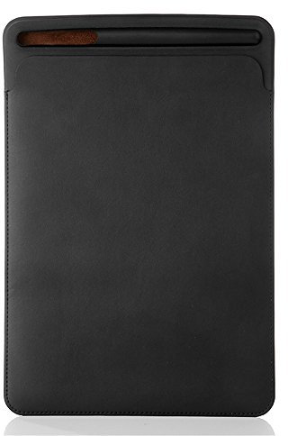 PINHEN Sleeve Custodia Protettiva con Pencil Holder per iPad Por 10.2 - Slim Fit Case Bag Borsa in Pelle PU per iPad Air 10.5'', iPad Pro 10.5'', iPad Pro 11 Tablet(Black)
