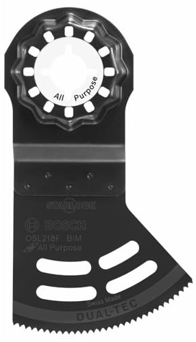 Bosch OSL218F 2-1/8 pulg. Starlock Oscilante Multi-Herramienta 2 en 1 Dual-Tec Bimetálica