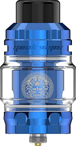 Atomizador Geekvapee Zeus Sub Ohm Tank de 5 ml con bobina de malla Z1 Z2 0.4ohm / 0.2ohm y atomizador de punta de goteo 810 (Azul)