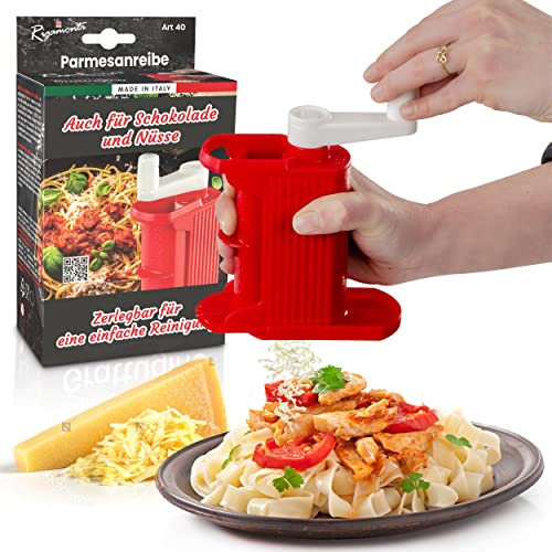 UTiLE Grattugia parmigiano, grattugia per formaggio, grattugia da cucina, 16 cm, per formaggi duri e cioccolato.