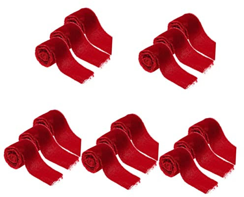Ciieeo 5 Sets Bastelband Zum Verpacken Kreatives Hochzeitsband Leuchtende Farben Glatte Haptik Dekorativ Für Feiertage 3 Rollen X 5