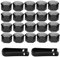 WMUVAZA Tapas para tuercas de rueda de 17 mm, 42 Piezas Universal 17 mm Tapa De Tuerca De Rueda, Tapones Tornillos Ruedas Coche, Tapas de Tornillos Tapas de Tuercas Tapas Nuez Cubierta de Tuerca