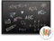 Tulup Pizarra de Tiza 120x90 cm Grande con Tizas de Colores Incluidas Horizontal o Vertical Pizarra Negra con Marco de Plástico Duro Negro para Oficina, Colegios, Hogares de Fácil Instalación